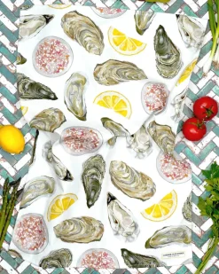 Corinne Alexander Oyster Tea Towel by