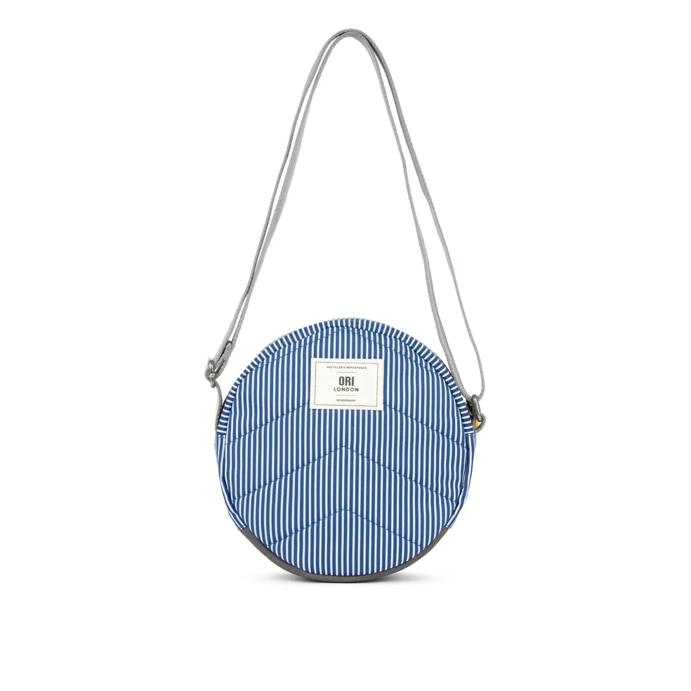 Ori London Paddington B Hickory Stripe Recycled Canvas Crossbody Bag