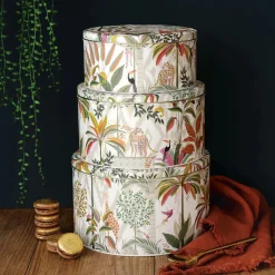 Sara Miller London Palm Garden Set of 3 Round Cake Tins