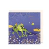 The Art File Party Frogs Greeting Card by Sara Miller