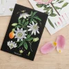 Catherine Lewis Passion Flower - Black - Greetings Card