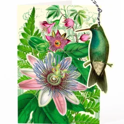 Madame Treacle Passion Flower Hanging Fandangle Card