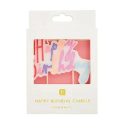 Talking Tables Pastel Happy Birthday Candle Cake Topper