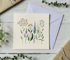 Becky Amelia Pastel Wildflowers Greeting Card