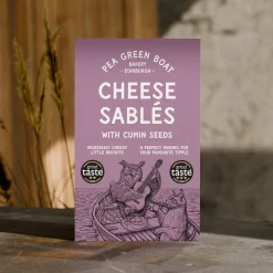 Shortbread House of Edinburgh Pea Green Boat Bakery Cheese Sablés with Cumin Seeds