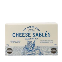 Shortbread House of Edinburgh Pea Green Boat Bakery Cheese Sablés Selection Box