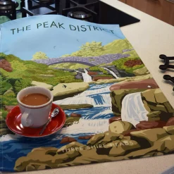 Town Towels Peak District - Three Shire Heads Tea Towel