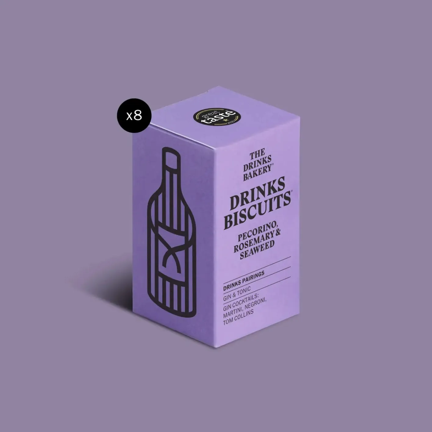 The Drinks Bakery Pecorino, Rosemary and Seaweed Drinks Biscuits 36g