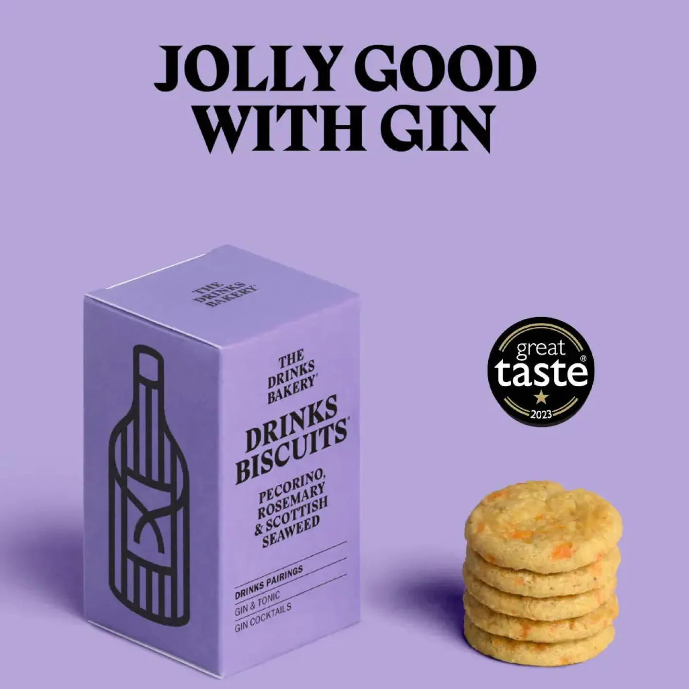 The Drinks Bakery Pecorino, Rosemary and Seaweed Drinks Biscuits 36g