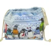 Emma Ball Penguins in Pullovers Drawstring Cotton Bag