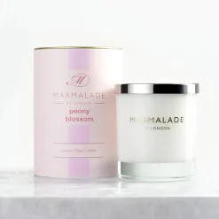 Marmalade of London Peony Blossom Glass Candle