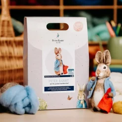 The Crafty Kit Co. Peter Rabbit and his Pocket Handkerchief Needle Felting Craft Kit