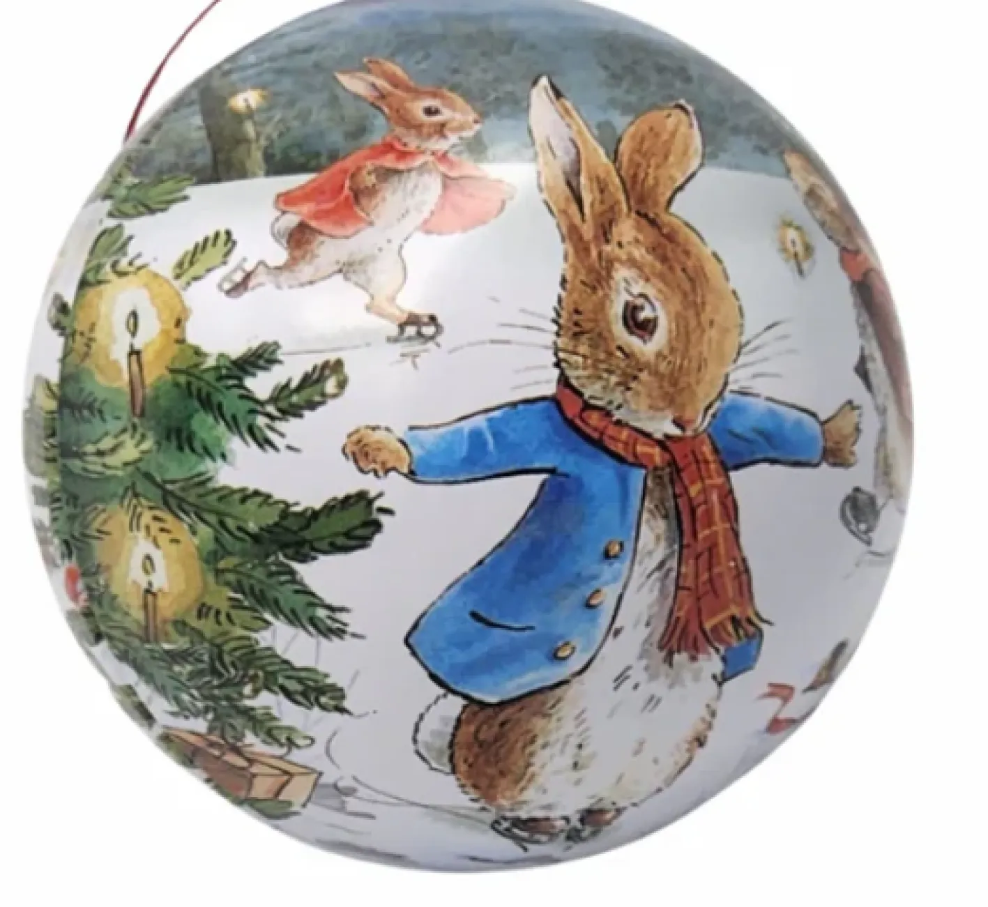 Elite Tins Peter Rabbit Christmas Tin Baubles