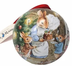 Elite Tins Peter Rabbit Christmas Tin Baubles