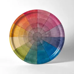 Roomytown Philipp Otto Runge Color Wheel Birchwood Tray