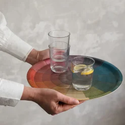 Roomytown Philipp Otto Runge Color Wheel Birchwood Tray