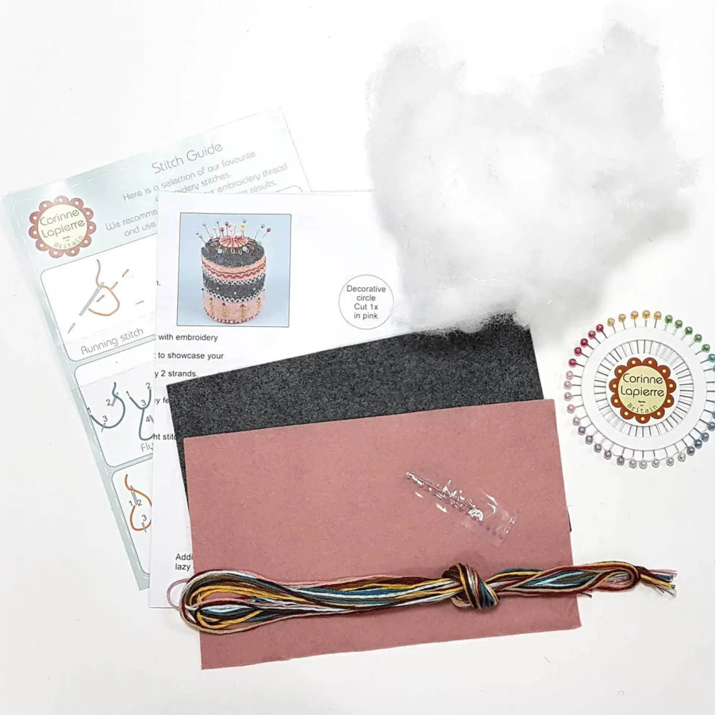 Corinne Lapierre Pincushion Felt Craft Mini Kit