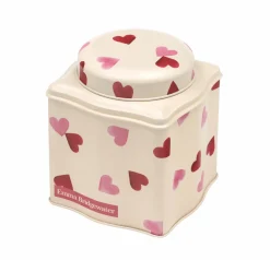 Emma Bridgewater Pink Hearts Dome Lid Wavy Caddy