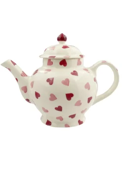 Emma Bridgewater Pink Hearts 4 Mug Teapot