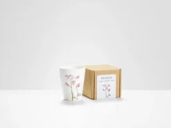 Helen Beard Pink Sweet Pea Beaker