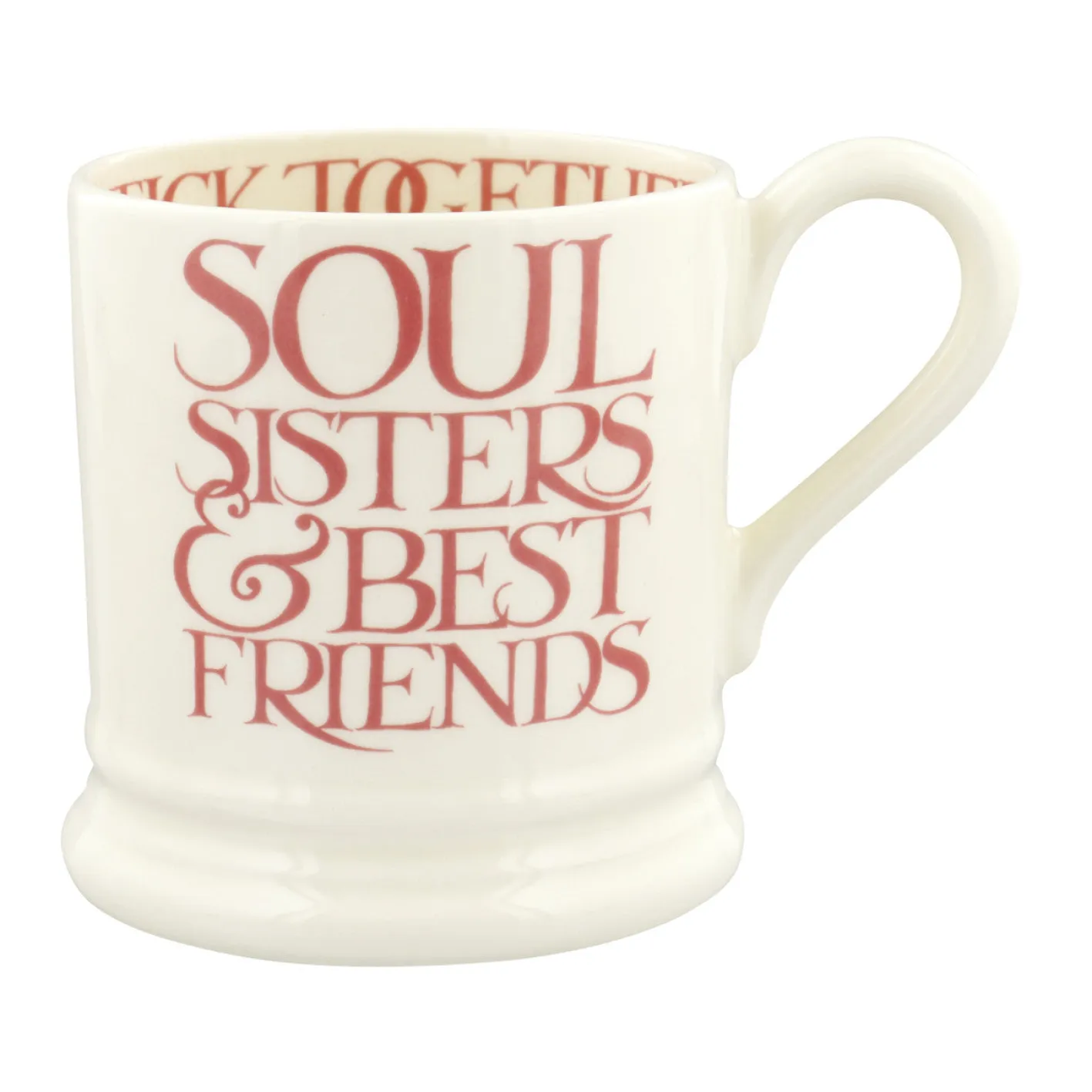Emma Bridgewater Pink Toast Soul Sisters 1/2 Pint Mug
