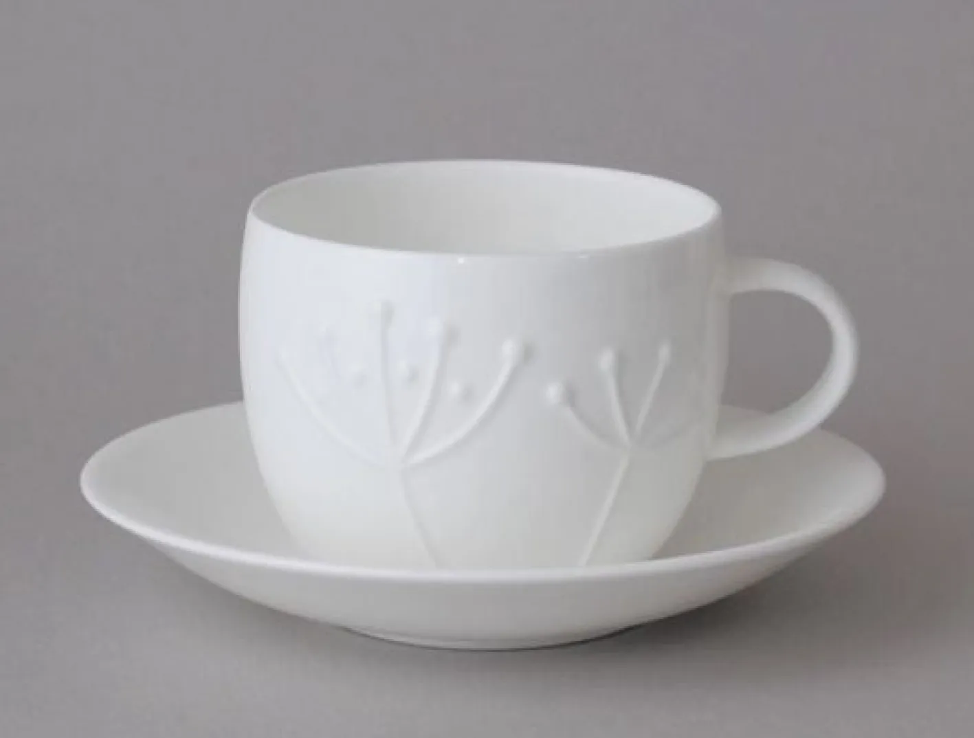 Repeat Repeat Plum Sprig Teacup & Saucer