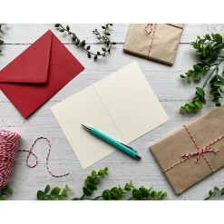 Becky Amelia Poinsettia Christmas Card