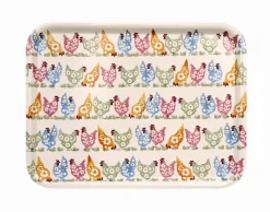 Emma Bridgewater Polka Chickens Rectangular Birch Tray