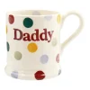 Emma Bridgewater Polka Dot 'Daddy' 1/2 Pint Mug