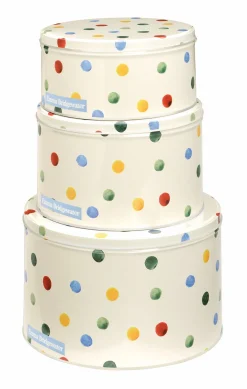 Emma Bridgewater Polka Dot Original Set of 3 Round Cake Tins