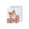 Wrendale Designs 'Poppy Field' Fox Gift Enclosure Card