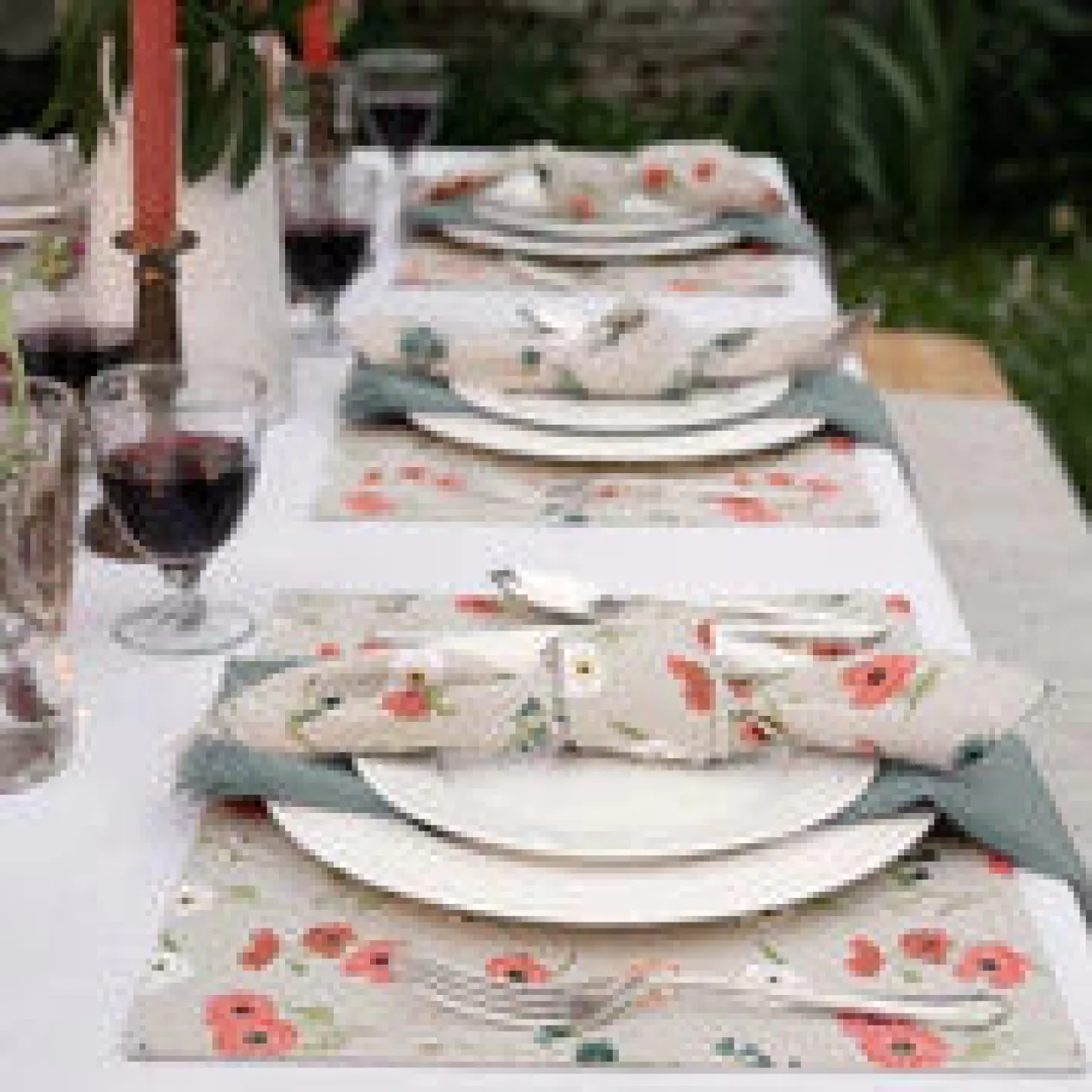 Sophie Allport Poppy Meadow Napkins - Set of 4