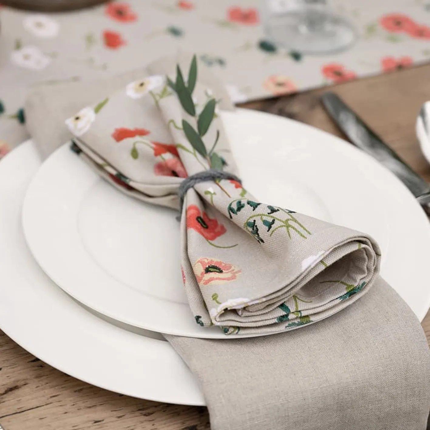 Sophie Allport Poppy Meadow Napkins - Set of 4