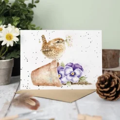 Wrendale Designs 'Pottering About' Blank Greetings Card