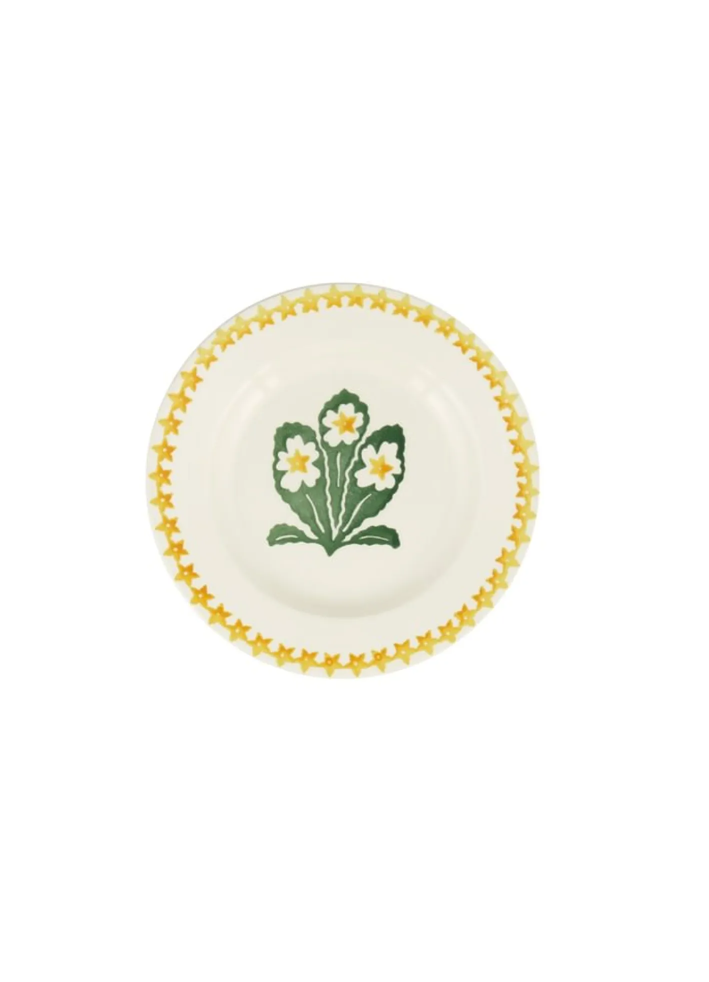 Emma Bridgewater Primrose Hand-Stamped 6 1/2 inch Plate