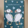 Jen Winnett Puffin Love You Eco-Card