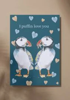 Jen Winnett Puffin Love You Eco-Card