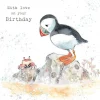 Paper Shed Design Puffin - "With Love on your Birthday" Greetings Card