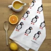 Lucky Lobster Puffin Tea Towel
