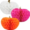 Talking Tables Pumpkin Honeycomb Decorations - 3 pack