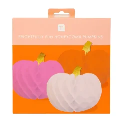 Talking Tables Pumpkin Honeycomb Decorations - 3 pack