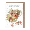 Wrendale Designs 'Purrrfect Birthday" Cat and Mice Birthday Greetings Card