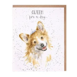 Wrendale Designs 'Queen For A Day' Corgi Birthday Card