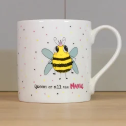Mclaggan Smith Queen of All the Mums Bone China Mug