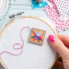 Hawthorn Handmade Quilt Block Magnetic Needle Holder