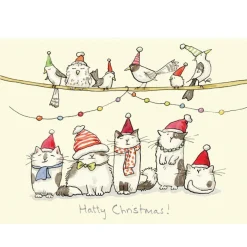 Two Bad Mice "Hatty Christmas" Christmas Card