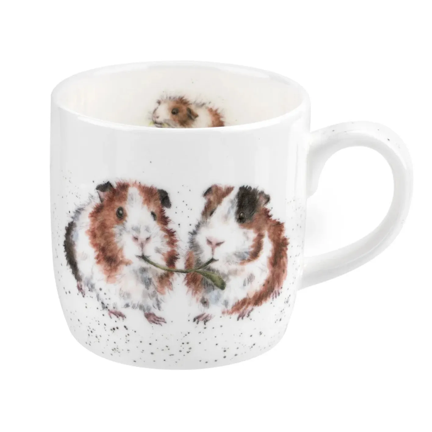Wrendale Designs "Lettuce Be Friends" Guinea Pig Small Bone China Mug (11oz)