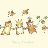 Two Bad Mice "Merry Christmas" Christmas Card (Cats & Robins)