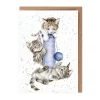 Wrendale Designs "Three's A Crowd" Cat Greetings Card