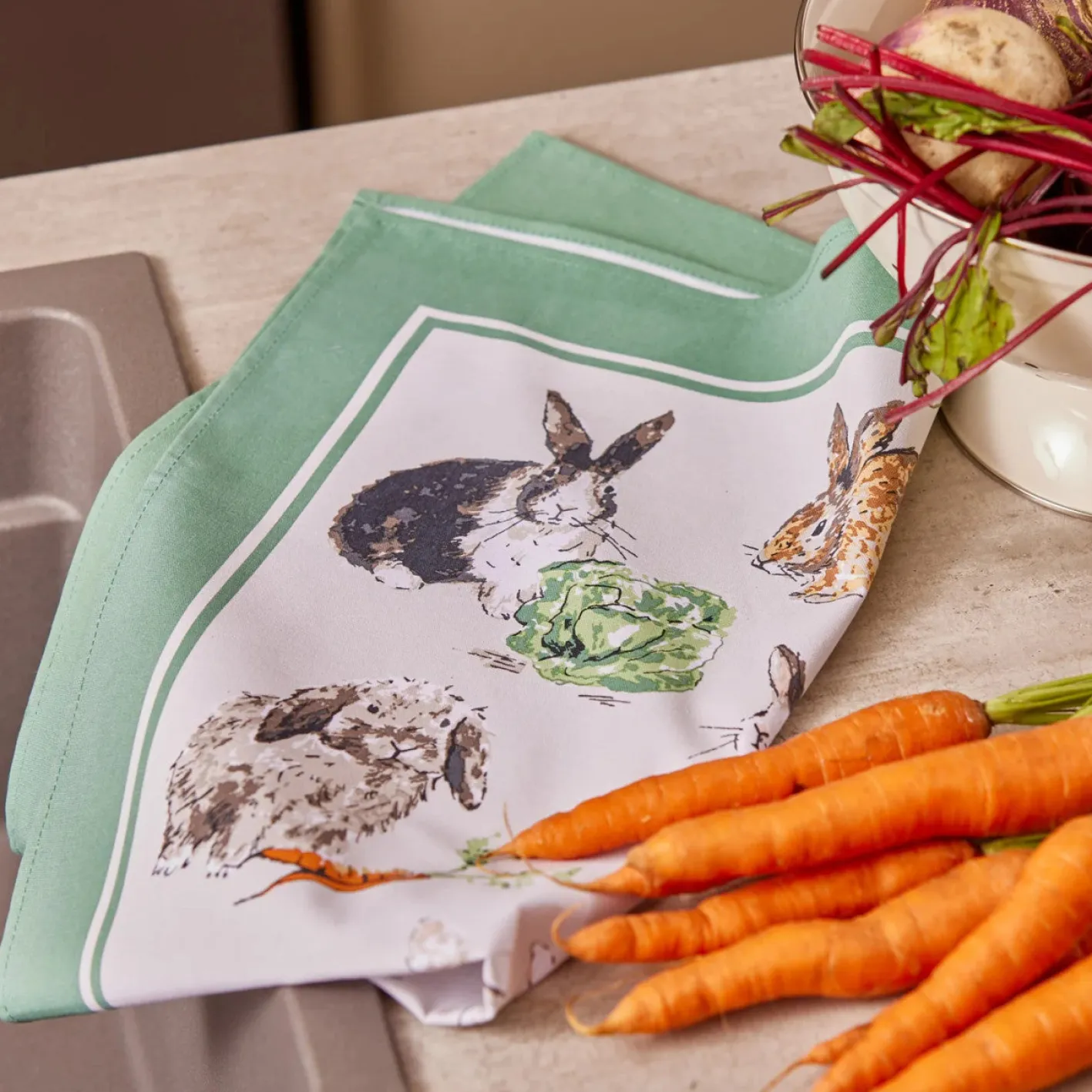 Ulster Weavers Rabbit Patch Tea Towel